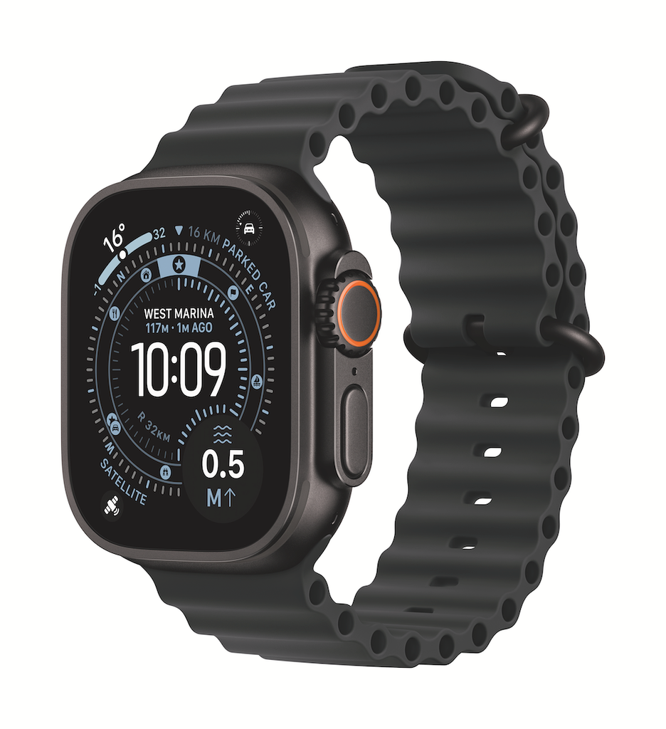 Apple Watch Ultra 3 GPS + Cellular 49mm Black Titanium Case with Black Ocean Band