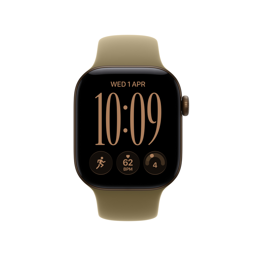[MJG54X/A] Watch Series 12 GPS + Cellular 42mm Dark Bronze Aluminium Case with Olive Sport Band - M/L