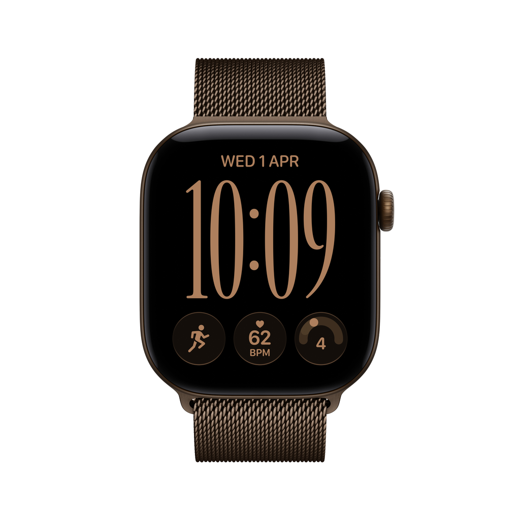 [MKDG4X/A] Watch Series 12 GPS + Cellular 46mm Dark Bronze Aluminium Case with Dark Bronze Milanese Loop - M/L