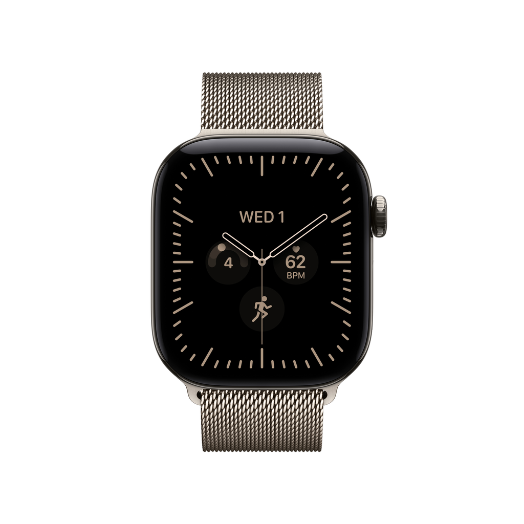 Watch Series 12 GPS + Cellular 42mm Natural Titanium Case with Natural Milanese Loop