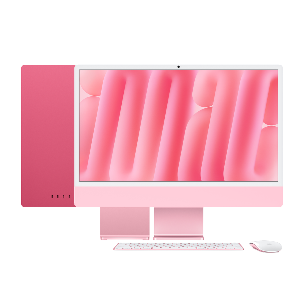 [MWV43X/A] APPLE iMac 24in Retina 4.5K - Pink - M4 (10-core CPU / 10-core GPU) - 16GB - 256GB SSD - Magic Kb w/Touch ID - GbE